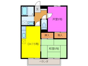 エクレールＡ・Ｂの物件間取画像